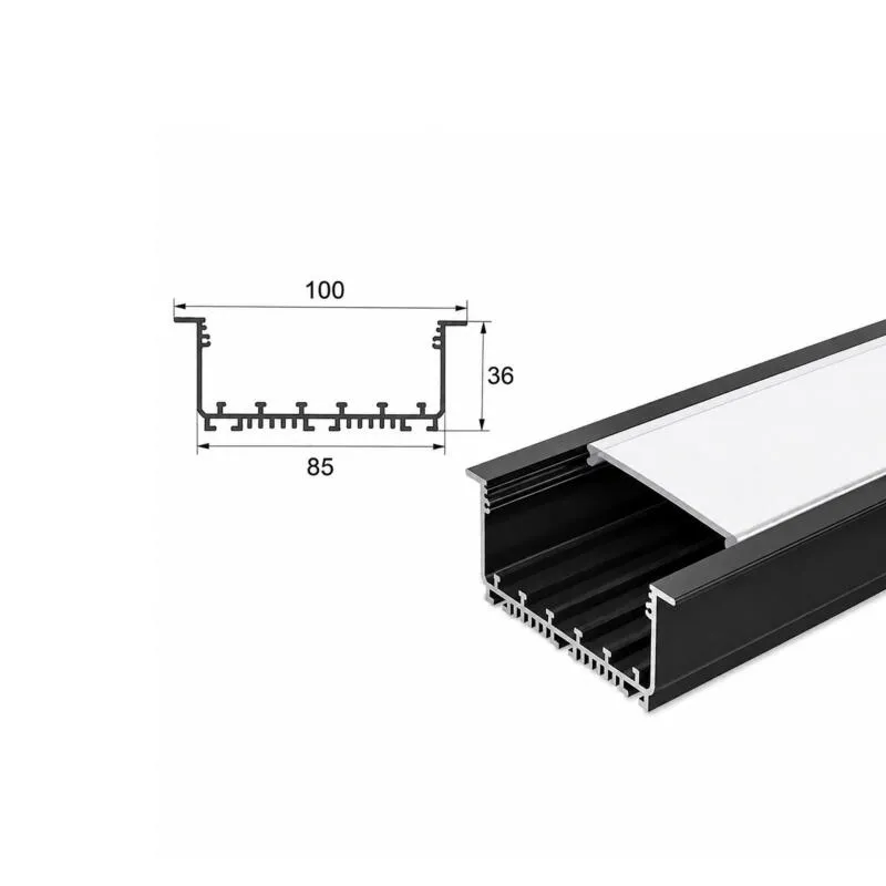 پروفیل لاینر کد10 عرض100mm توکار